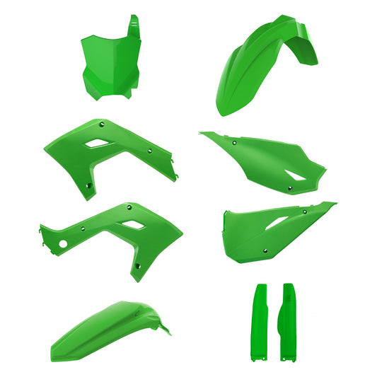 Polisport Kawasaki Plastic Kit KX 125 KX 250 2004 - 2008 Restyle 2026, Green